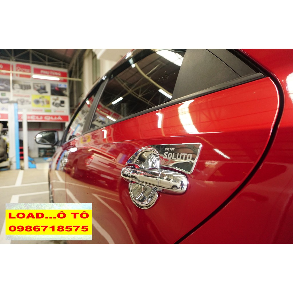 ❤️ Bộ ốp tay nắm, Hõm cửa xe Kia Soluto 2023-2019 mạ crom