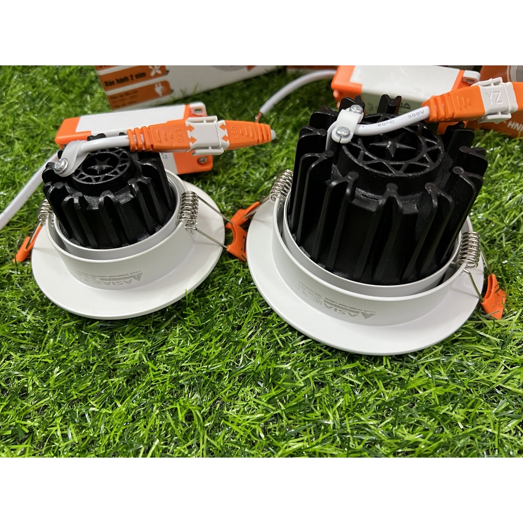 Đèn led âm trần rọi, xoay góc công suất: 5w ,7w,12w chip COB mặt kính Asia BH 2 năm