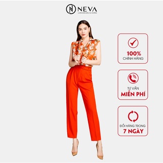 Quần baggy nữ công sở neva màu cam w220289
