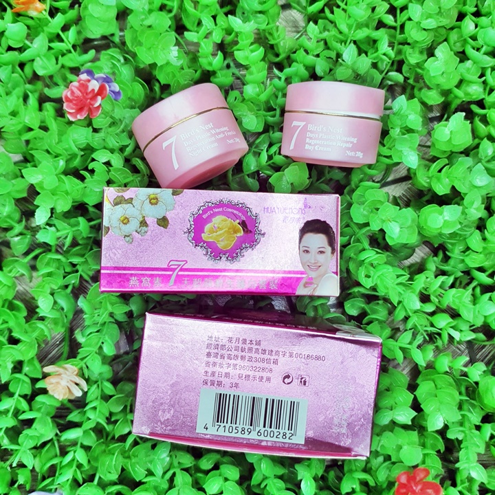 Combo 2 Lọ Kem Ngày Và Đêm Huayuehong Tổ yến Dưỡng Trắng Da Khử Nám Hiệu Quả – HUKB599