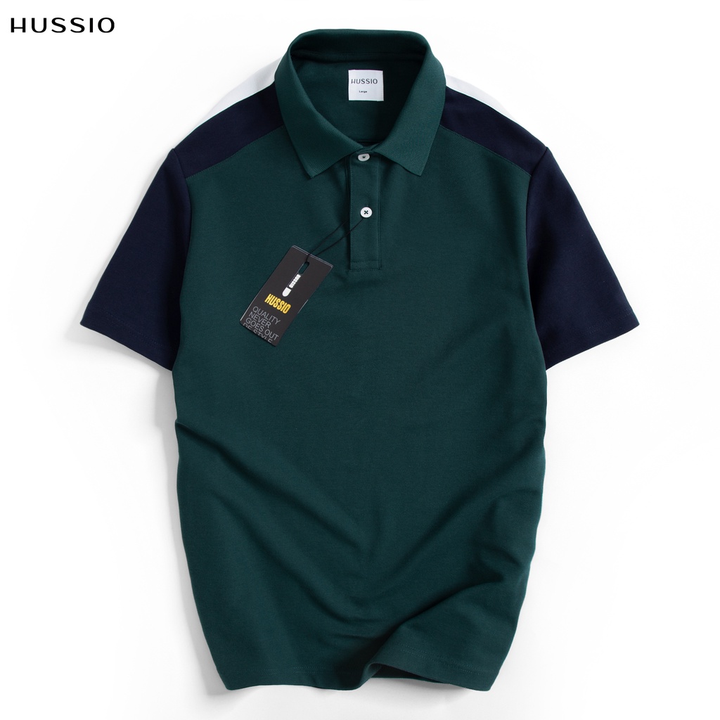 Áo polo UKO vải cotton Pique cao cấp, thanh lịch, năng động, chuẩn form - HUSSIO