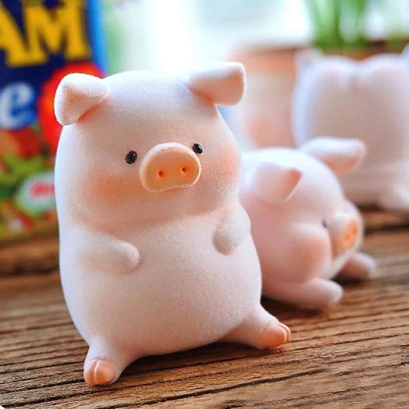 Mô hình chú lợn hồng mini dễ thương trang trí xe hơi độc đáo