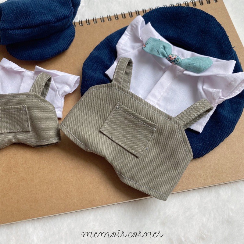 Outfit Doll 15cm &amp; 20cm - Olive Pile Bibs