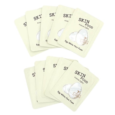 Combo 5 gói Sample sữa rửa mặt SKINFOOD EGG WHITE PORE FOAM