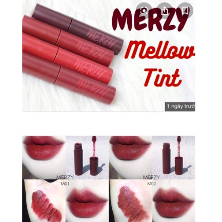 [SIÊU HOT] SON KEM MERZY BITE THE BEAT MELLOW TINTM1 MAHOGANY | WebRaoVat - webraovat.net.vn