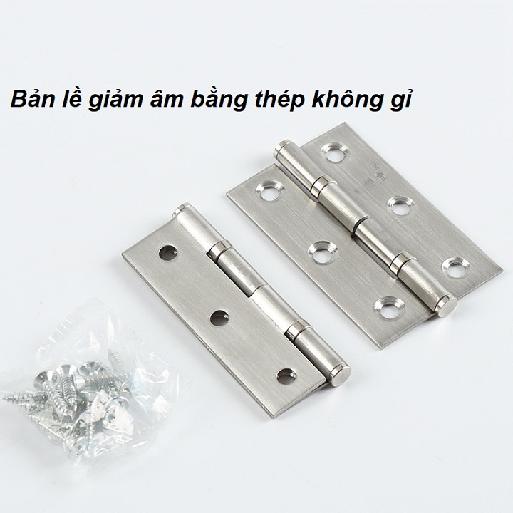 BẢN LỀ LÁ giảm âm bằng thép không gỉ dành cho cửa tủ gỗ, nhôm chọn phân loại có 3 loại – mã 806.807.808