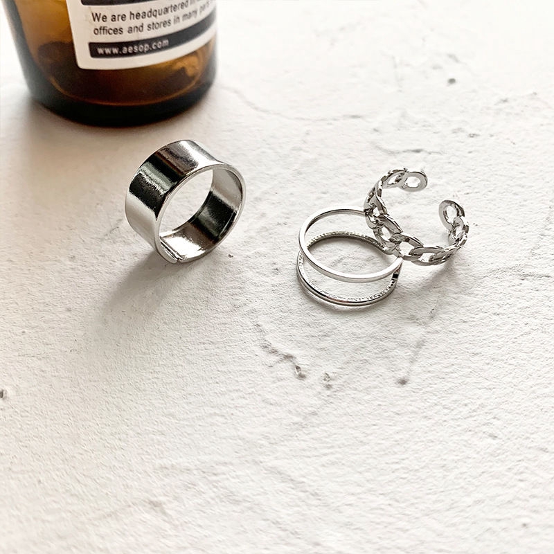 Nhẫn hợp kim thời trang đơn giản