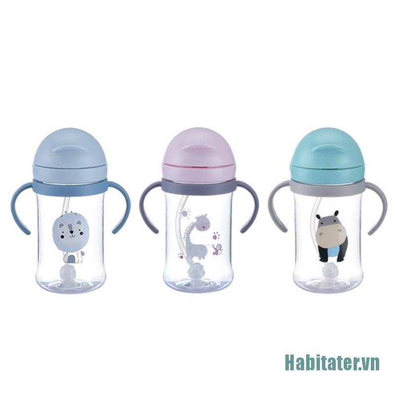 【Habitater】Cartoon Baby Feeding Bottle Drinking Bottle Kids Portable Water Bottle