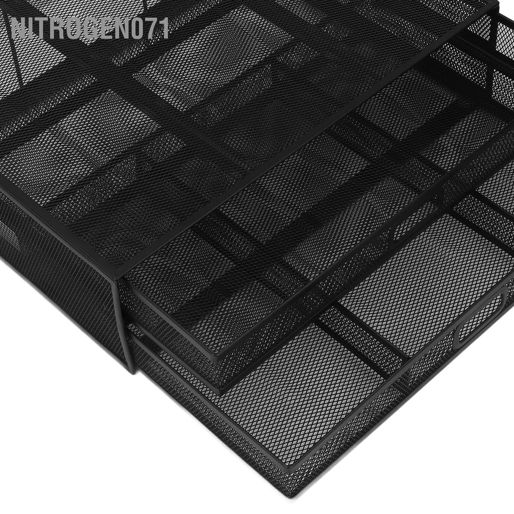 Nitrogen071 Màn hình đứng Riser có ngăn kéo Không gian lưu trữ lớn Tấm cao su chống trượt lưới kim loại cho hộ gia đình văn phòng