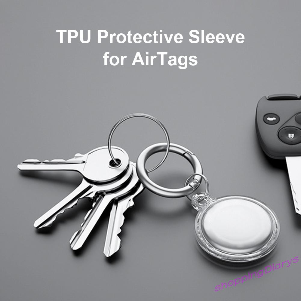 Ốp Lưng Da Tpu Trong Suốt Cho Apple Airtags