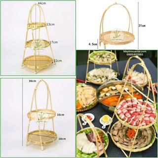 Mẹt tre trang trí loại chia tầng