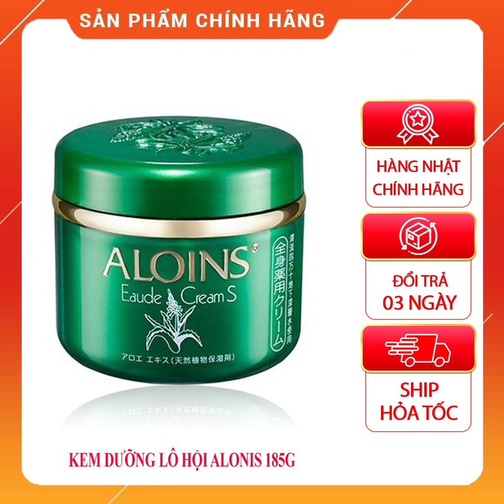 Kem Dưỡng Ẩm Trắng Da Lô Hội Aloins Eaude Cream S 185g Nhật Bản Cho Da Khô Dầu Nhạy Cảm