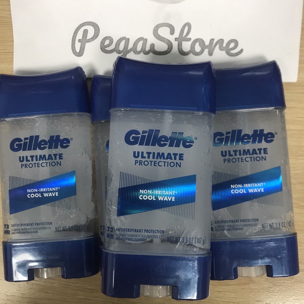 Lăn Khử Mùi nam Gillette Cool Wave Clear - Gel lăn nách nam Gillette 107g