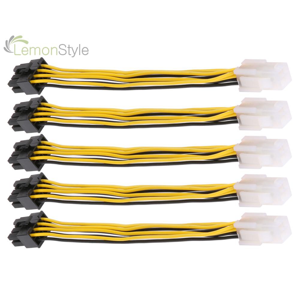 [IN STOCK/COD]5pcs 4Pin to 8Pin Convert Power Wire Connector Extension Cable