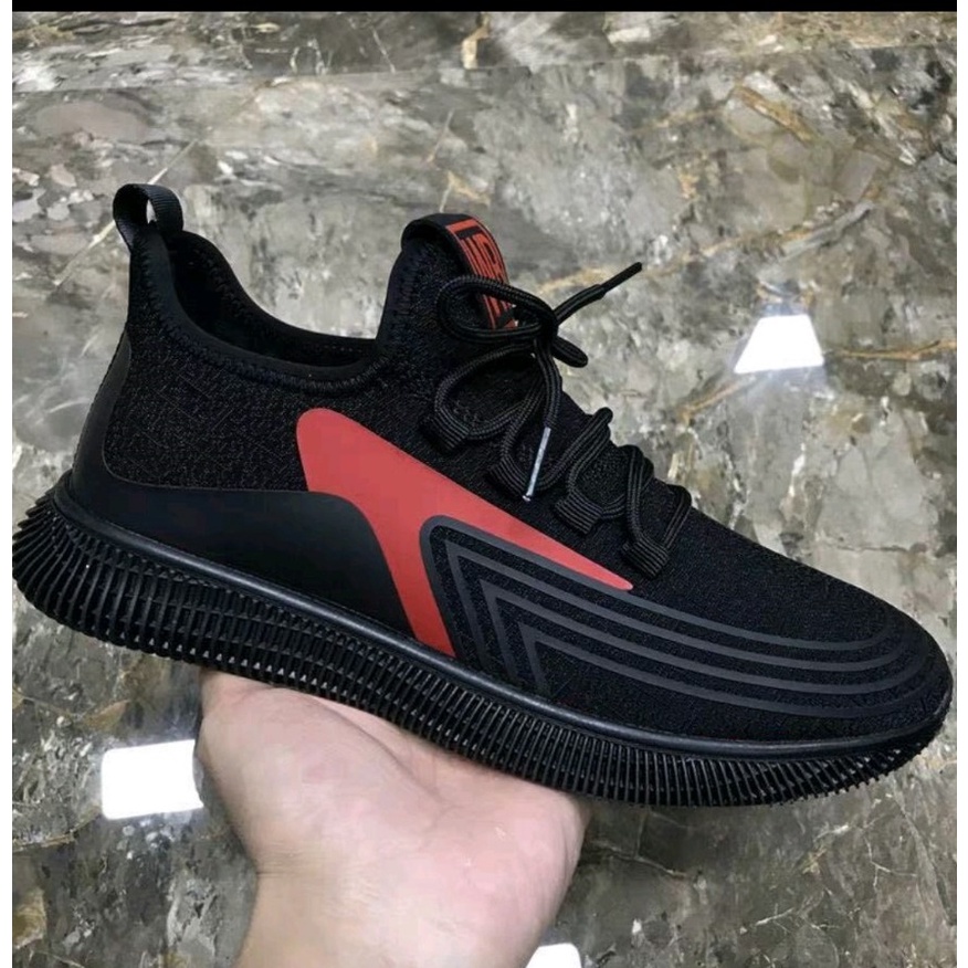 Giày thể thao nam Sport đen viền đỏ đế giá siêu rẻ hd1kenzi(2 mầu)