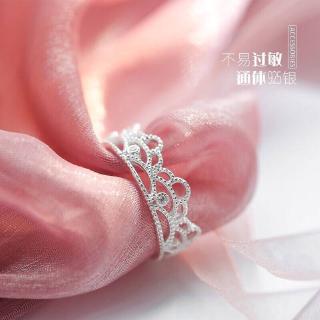 Elegant Elegant Unique Crown 925 Silver Ring