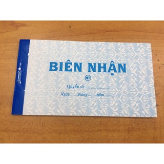 Biên nhận 1 Liên 10,5cm x 19 cm (45 Tờ)