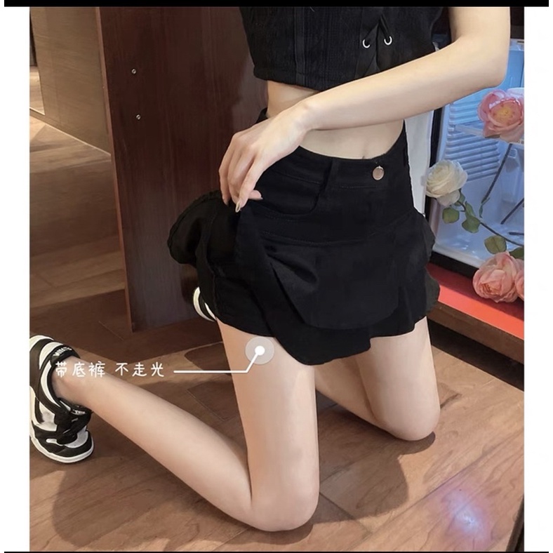 CHÂN VÁY KAKI 2 TẦNG CVKK2T