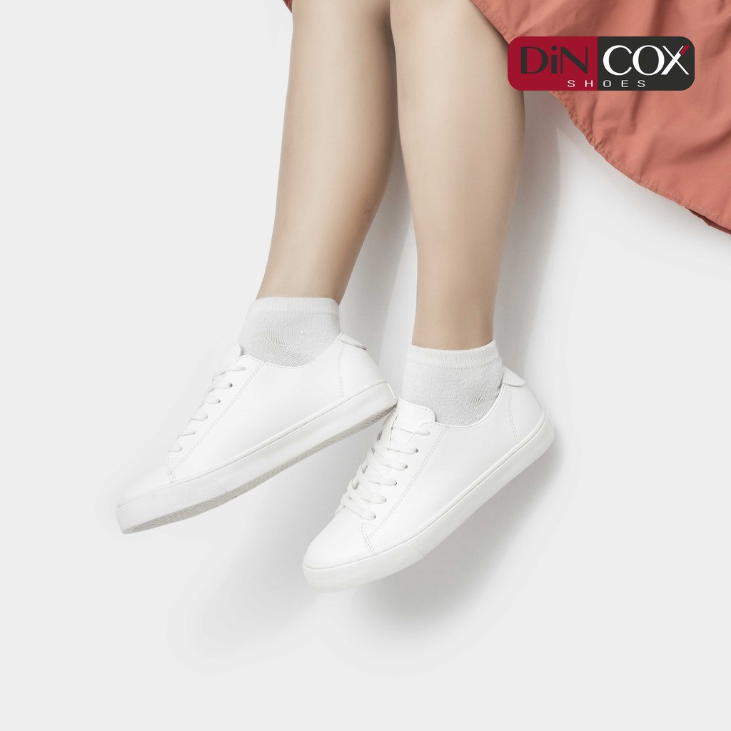 -Giày Sneaker Unisex Da DINCOX D34 WHITE