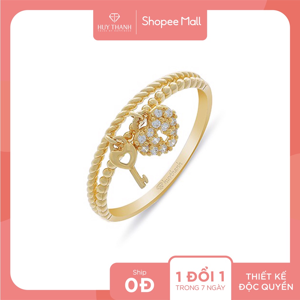Nhẫn vàng 10k NLF78 Huy Thanh Jewelry