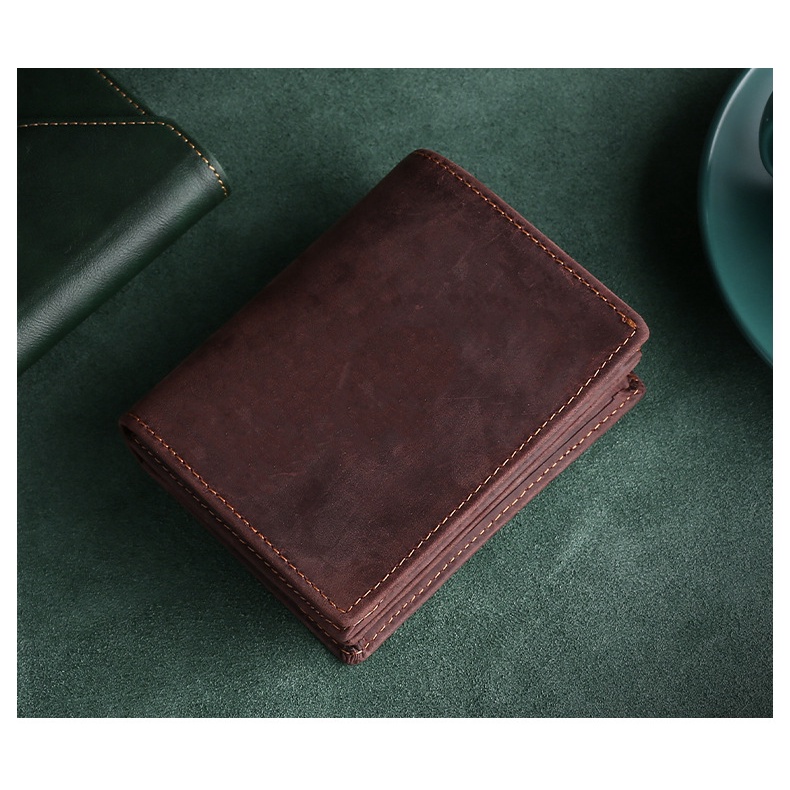 Ví Da Nam Da Bò Sáp Ngựa Điên Crazy Horse