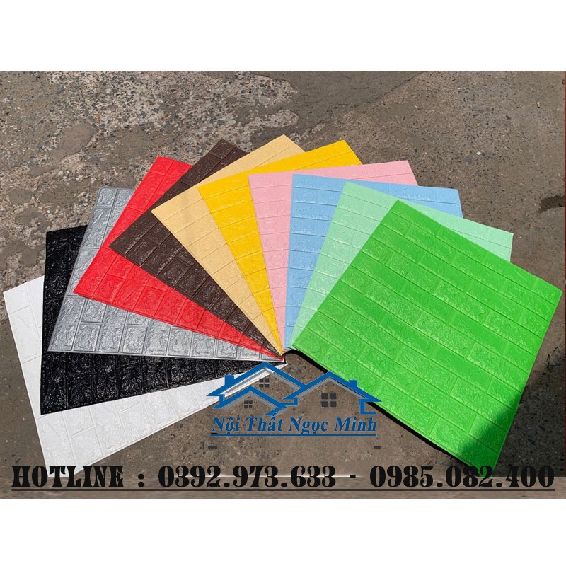 SỈ LẺ TẤM XỐP DÁN TƯỜNG 3D CÁCH ÂM CÁCH NHIỆT, KHỔ 70x77 CM GIÁ RẺ HÀ - NỘI THẤT NGỌC MINH