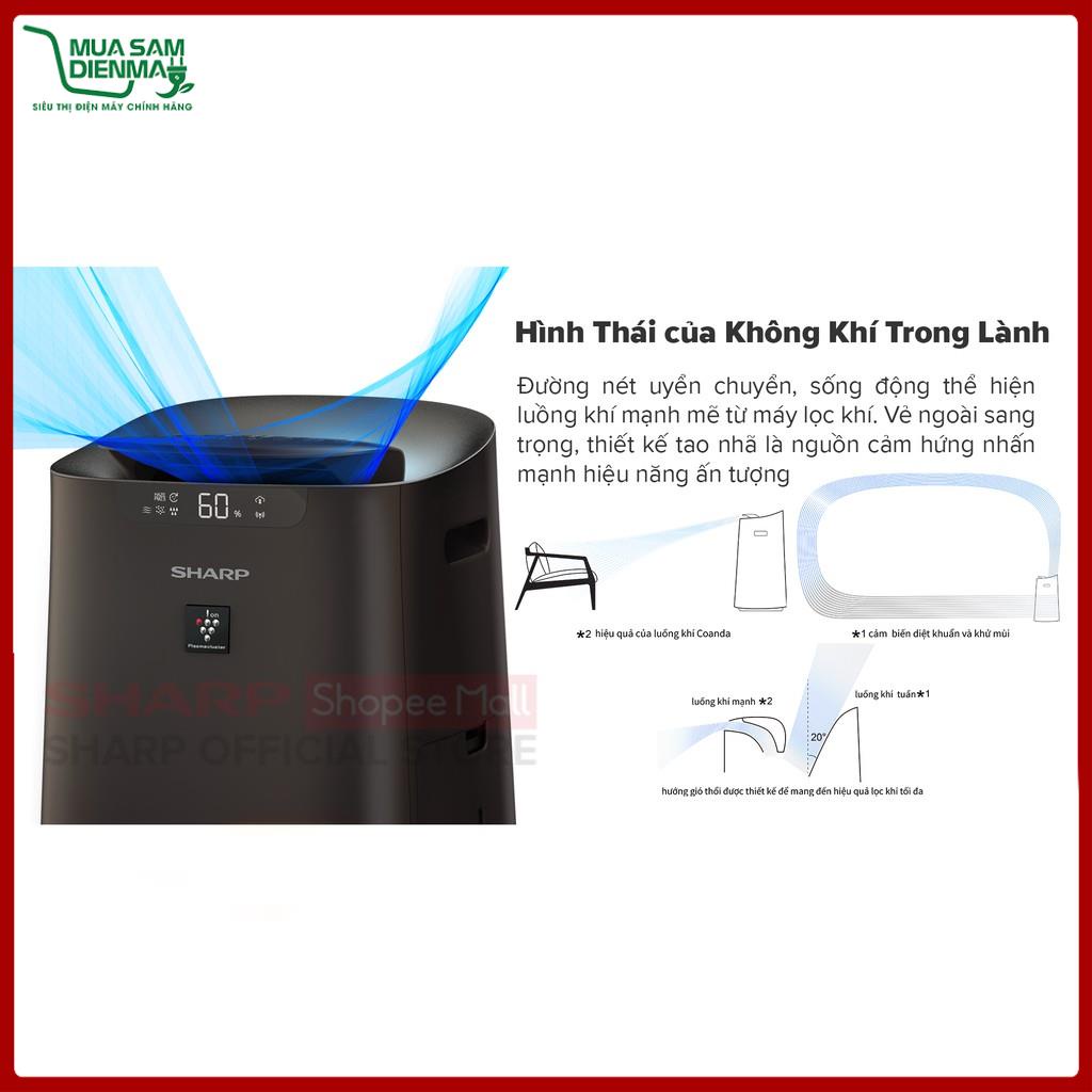 Máy Lọc Khí Tạo Ẩm Sharp KI-L80V-T Điều Khiển Từ Xa Bằng Điện Thoại