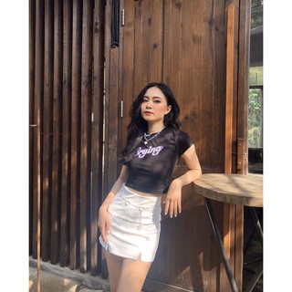 Chân váy lưng cao xẻ đùi (ELLIE SKIRT)