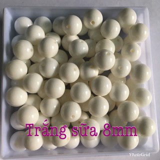 🌺 Hạt đá trắng size 8mm