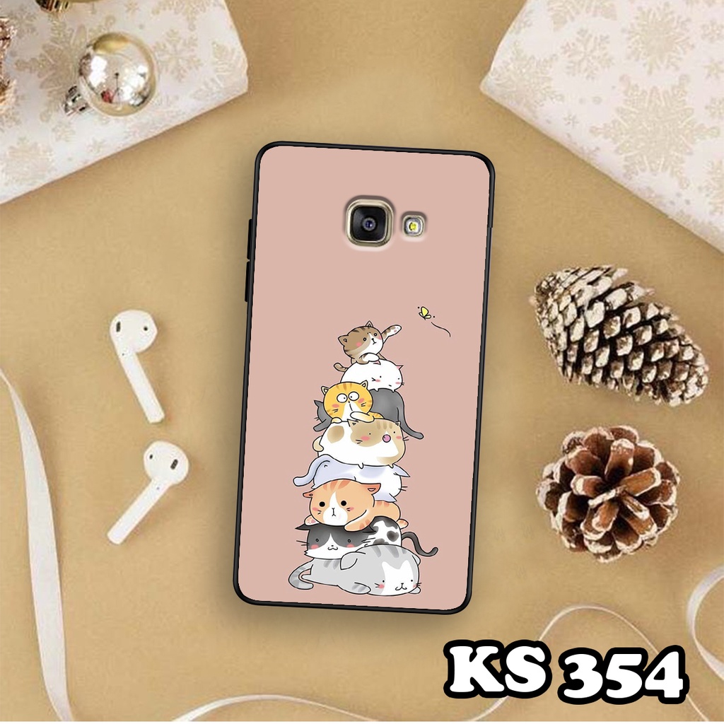 Ốp lưng Samsung A7 2017 - Samsung A5 2017 - Samsung A3 2017 - Ốp in hình Cat&amp;Bear đáng yêu - Chất liệu TPU siêu bền