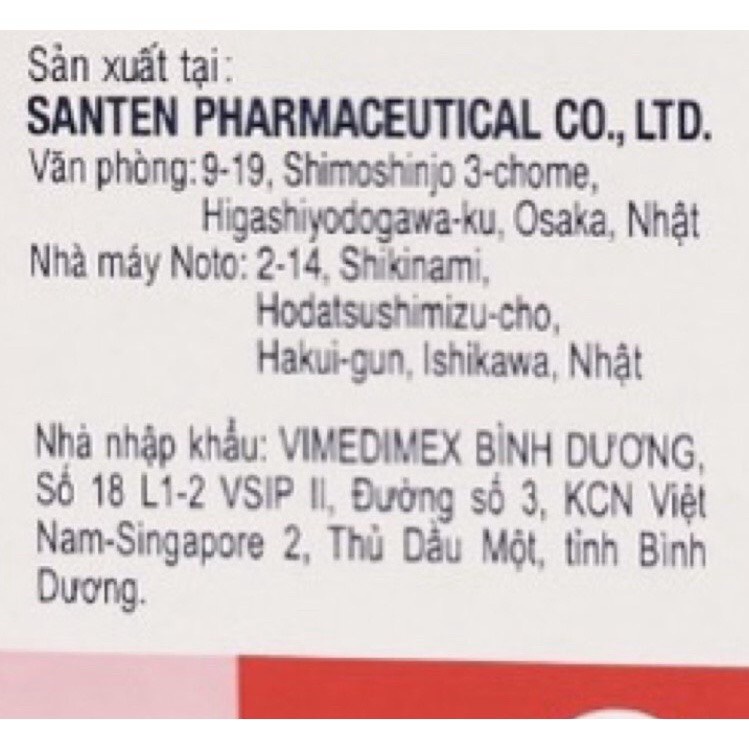 Nước nhỏ mắt cận Sancoba của Nhật Bản 5ml, hỗ trợ tăng cường thị lực, điều tiết chứng mỏi mắt