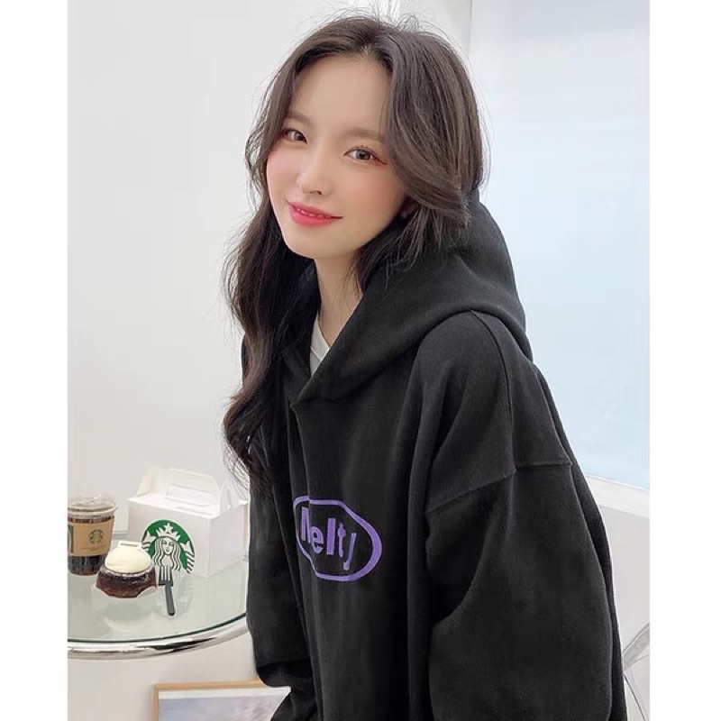 Áo hoodie nelly heybig nỉ lót lông sale (có sẵn) melty