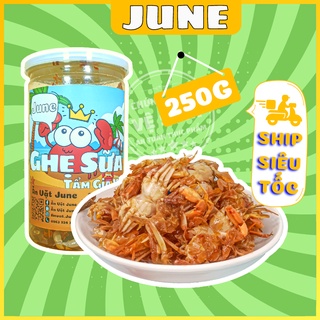 Ghẹ sữa rim xóc gia vị hộp 250gr, đặc sản ghẹ sữa chiên giòn nhà làm siêu ngon, đồ ăn vặt June đỉnh của chóp