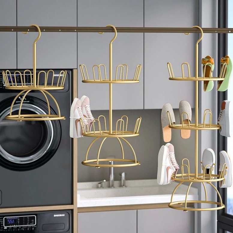 Giá Phơi Giày Dép Xoay 360 Độ Tiện Lợi.Màu Sắc Sang Trọng.Chất Liệu Thép carbon Cao Cấp Sơn Tĩnh Điện 3 Lớp.