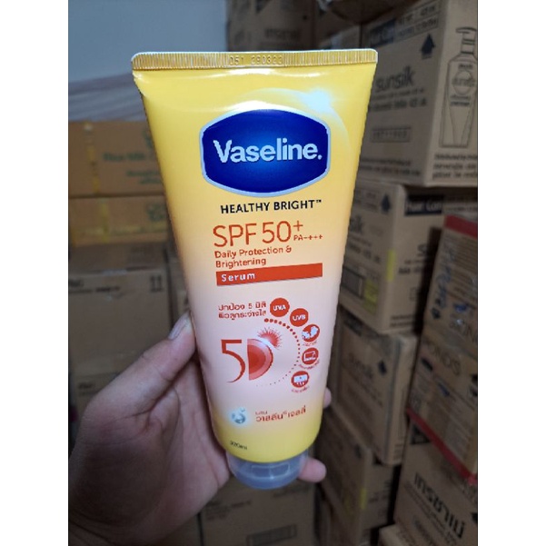 Dưỡng Thể Vaseline 300ml Healthy Bright Gluta Serum 10X và 50x  - Thái Lan