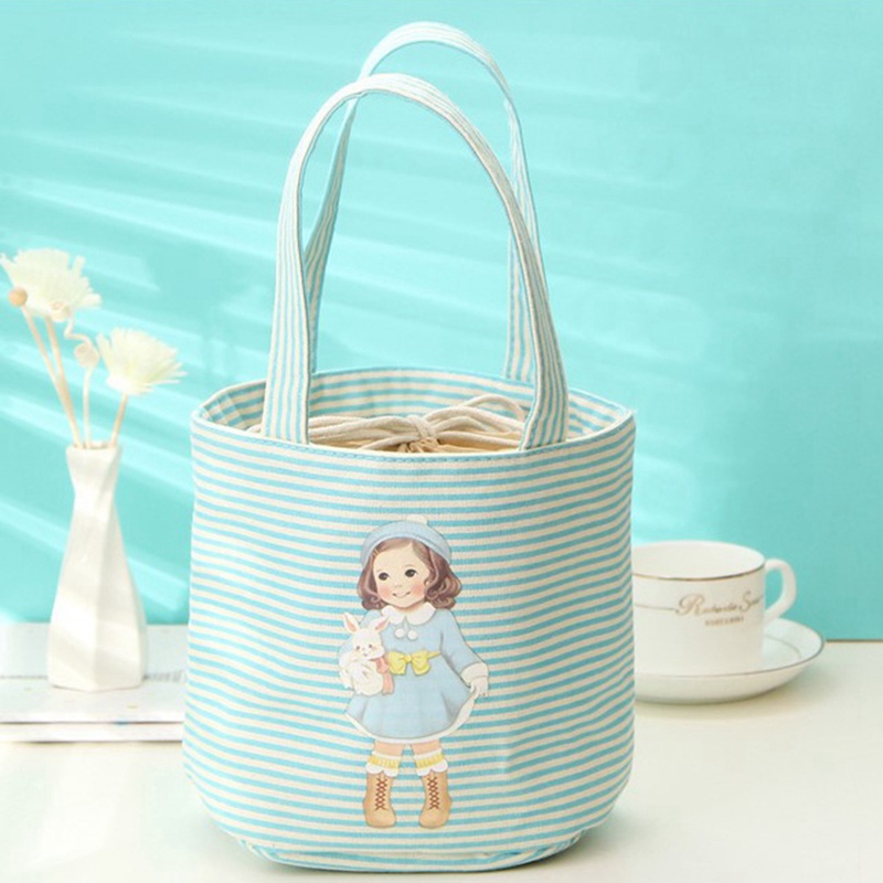 *Cute Girls Thermal Insulated Bags Tote Cooler Bag Bento Lunch Box Storage Case