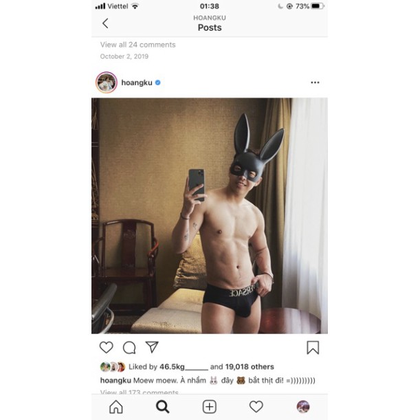 [hàng về) Mặt nạ BDSM thỏ Bunny-♥Mặt nạ hóa trang Halloween hình thỏ tai dài trắng/đen