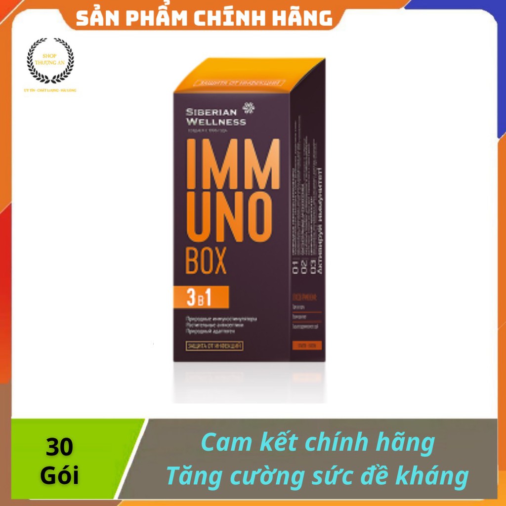 [ CHÍNH HÃNG ] - Thực phẩm Immuno Box Siberian, Hỗ trợ tăng cường sức đề kháng cho cơ thể khỏe mạnh - Hộp 30 túi