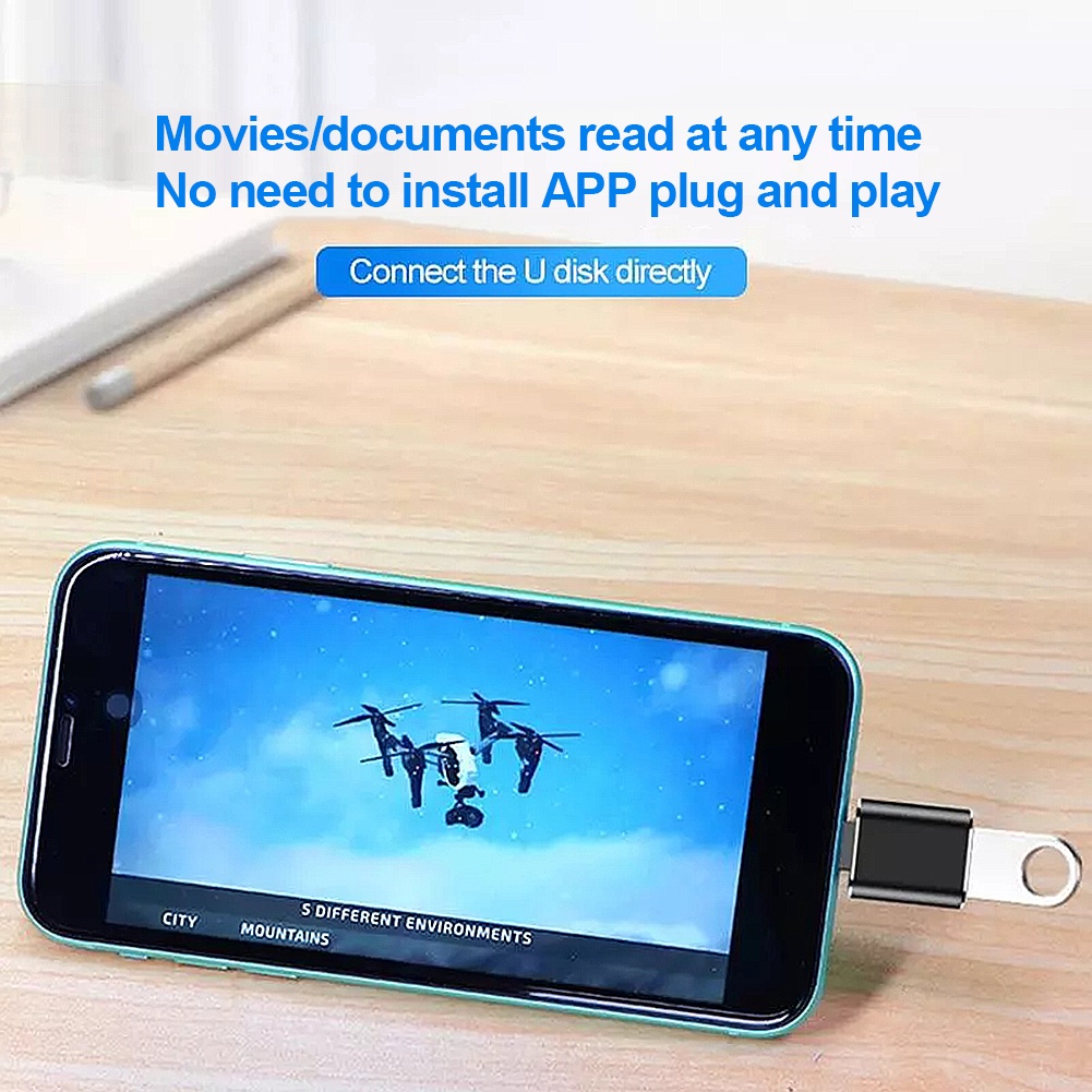 Lightning to USB OTG Camera Adapter USB 3.0 Female Connector for iPhone to USB Data USB Disk | BigBuy360 - bigbuy360.vn