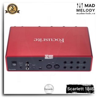 Focusrite Scarlett 18i8 USB Audio Interface (3rd Gen) [soundcard thu/kiểm âm 18i8 Gen 3, thế hệ 3, NEW & chính hãng]