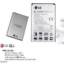 pin PIN LG G3 (F400)/ G3 CAT6 (F460)/ D855/ D850/ LS980 CHÍNH HÃNG, DUNG LƯỢNG 3000 MAH không bị treo máy pin