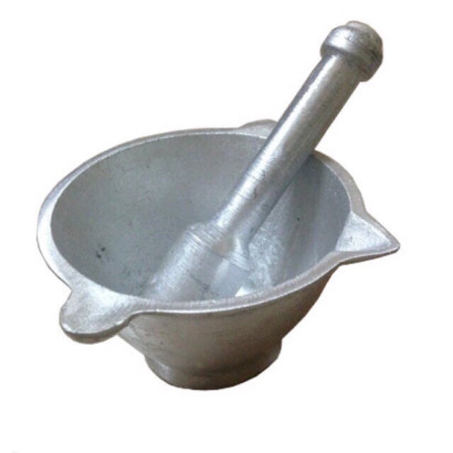 Bộ chày cối gang, cối chày giã cua bằng gang