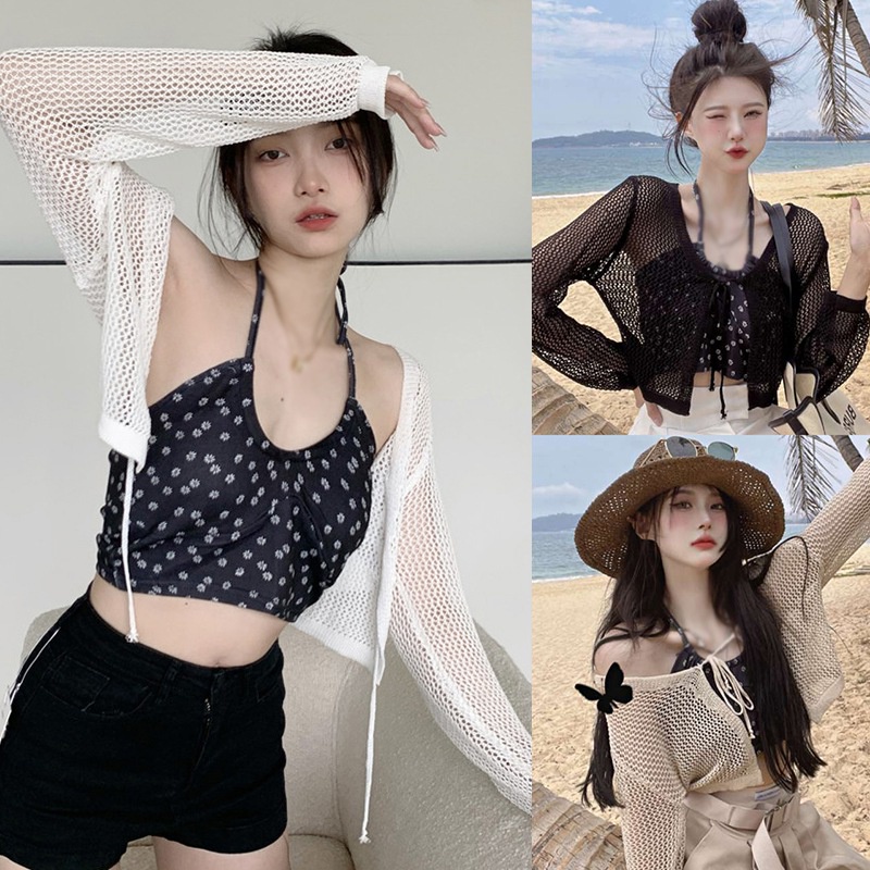 Áo Khoác Cardigan Chống Nắng Màu Sắc Xinh Xắn Thời Trang Mùa Hè Cho Nữ