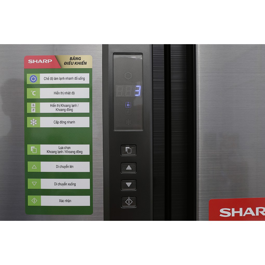 SJ-FX680V-ST | SJ-FX680V-WH | Tủ lạnh 4 cửa Sharp Inverter 678 lít (Hàng chính hãng, bảo hành 12 tháng)