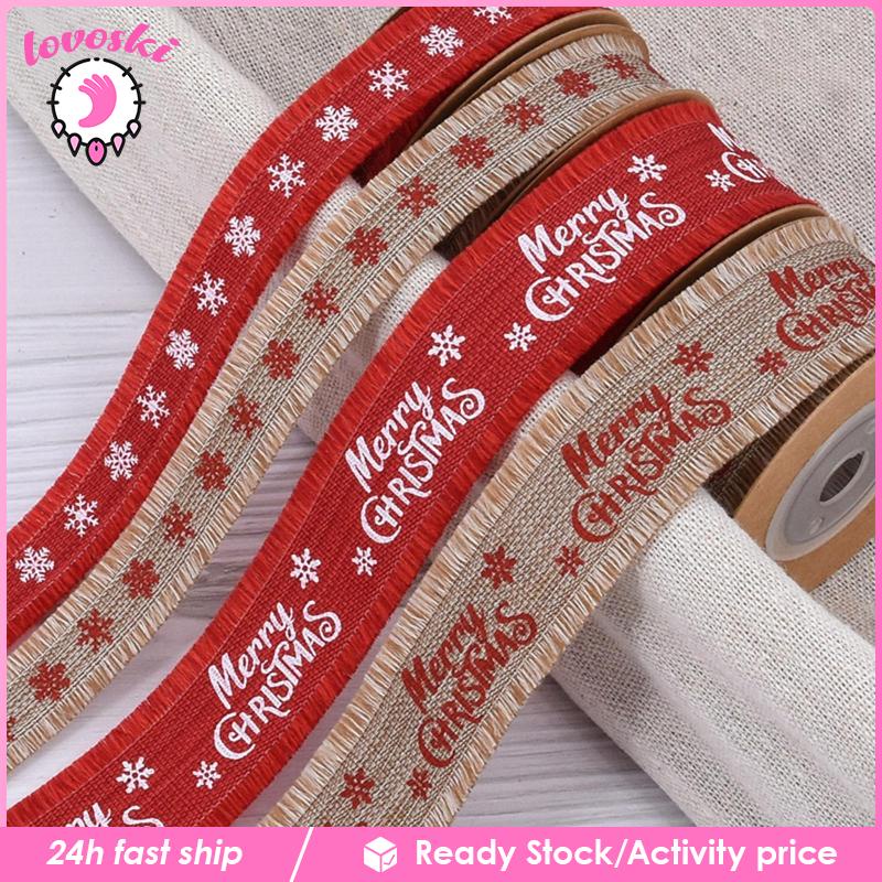 4 Cuộn Dây Ruy Băng Họa Tiết Giáng Sinh Dài 5 Yards