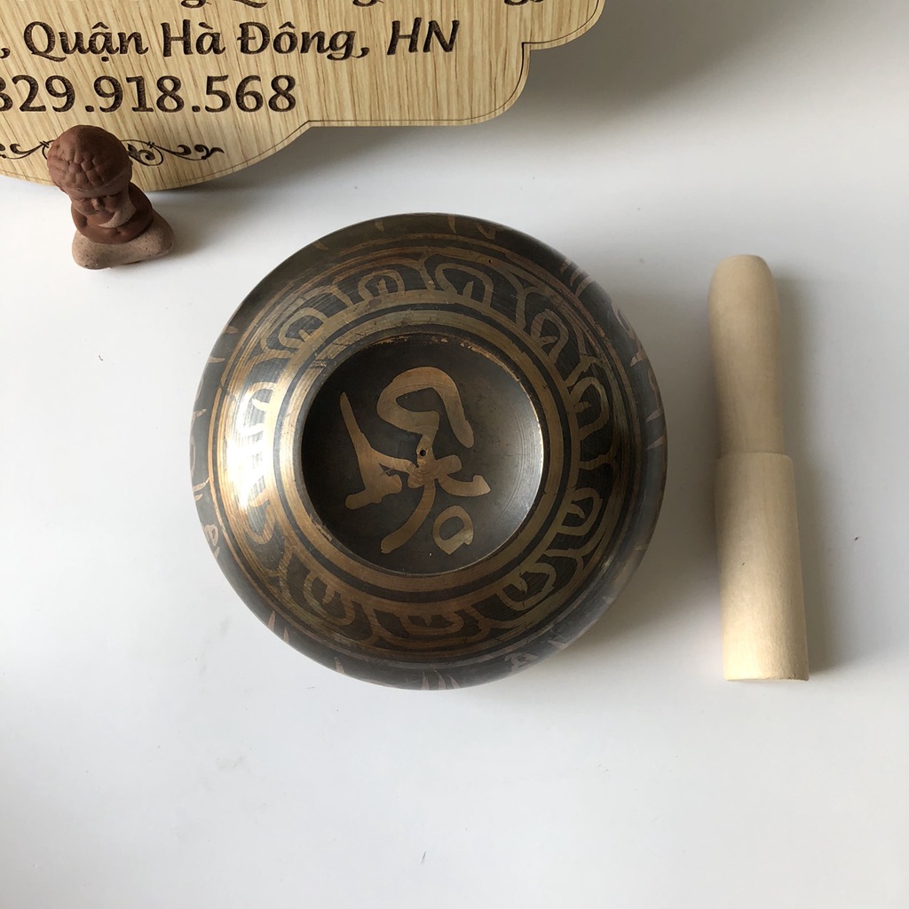 Chuông xoay Nepal Ấn Độ đường kính 8.5 - 17.5cm cao cấp - Bồ Đề Shop