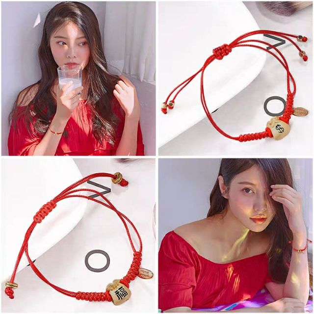 [Giá Sỉ] Vòng Chỉ Đỏ Mix Charm Bạc Túi Tiền Đem Đến May Mắn Tài Lộc | BigBuy360 - bigbuy360.vn