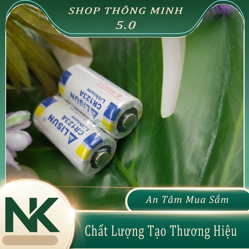 Pin CR123A 3V Lithium CR123A 3V Hãng Lisun (2 Viên), Pin CR123A dùng cho máy ảnh film và máy ảnh instax mini