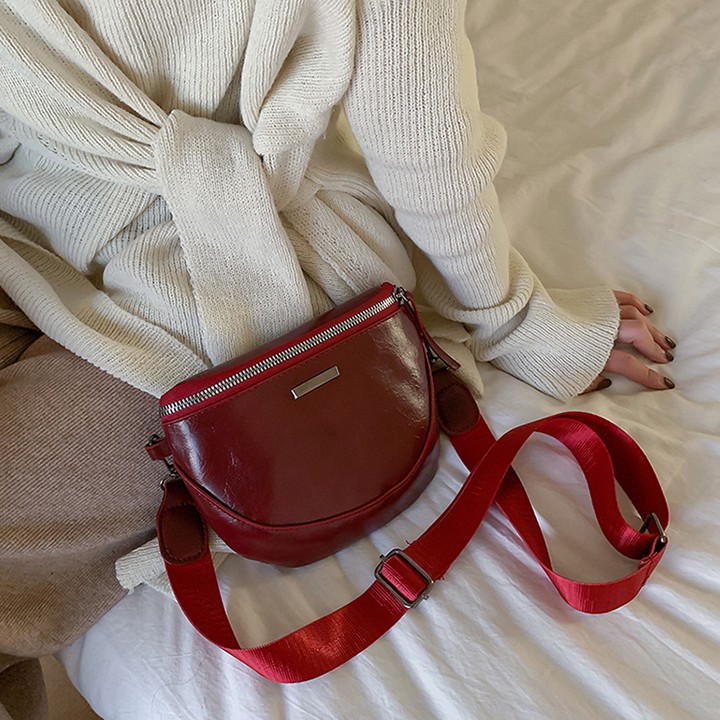 Túi đeo chéo nữ hình bán nguyệt da PU phong cách Hàn Quốc - TXN122 - CMS | BigBuy360 - bigbuy360.vn