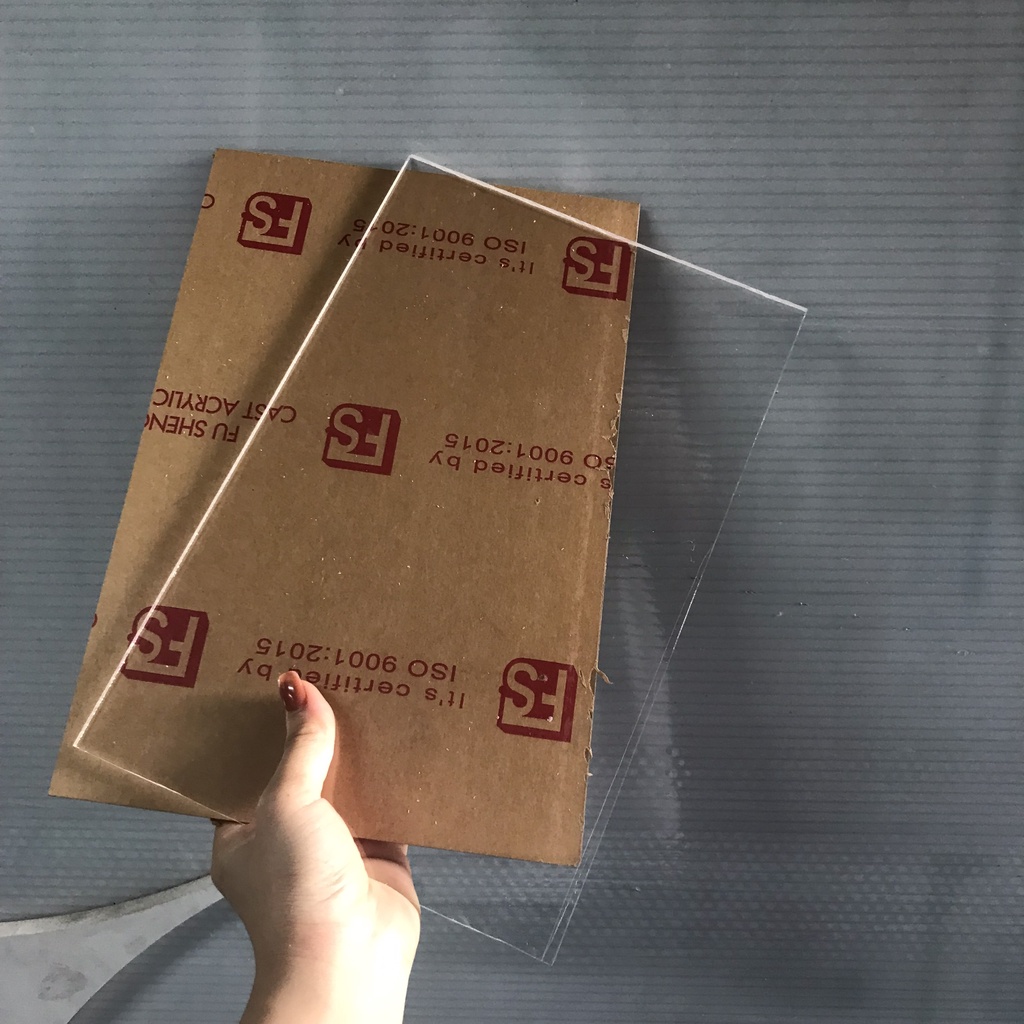 Mica Trong 5mm, Tấm Nhựa Trong Suốt, Acrylic. Mica cao cấp FS Đài Loan, tản sáng cao trên 92%, nhiều kích thước, Đủ li